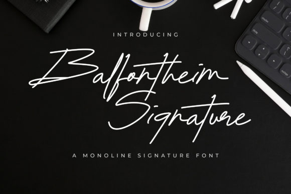 Balfontheim Signature: The Perfect Script Font for Crafters