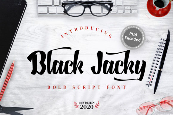 Black Jacky: A Bold Script Font for Business Branding