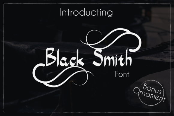 Black Smith: A Modern Handwritten Font for Crafters