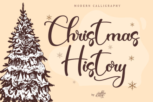 Christmas History: A Handwritten Font for Editorial Elegance