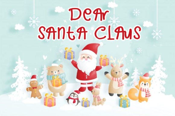 Dear Santa Claus: A Childlike Handwritten Font Review