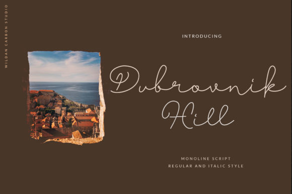 Dubrovnik Hill: A Delicate Handwritten Font for Crafters