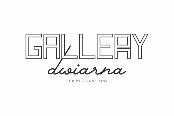 Gallery Dwiarna: A Dual-Style Font for Brand Identity