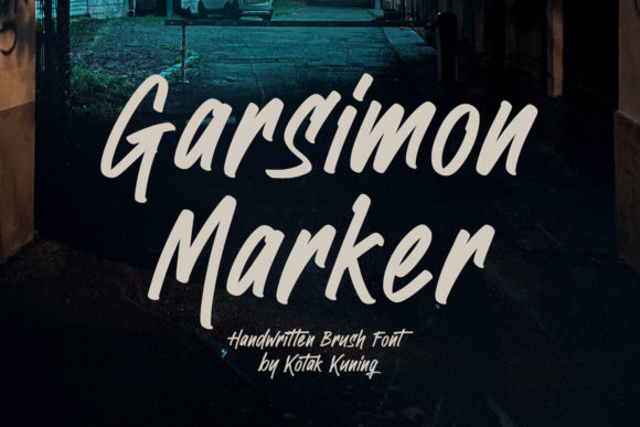 Garsimon Marker: A Bold Handwritten Font for Business