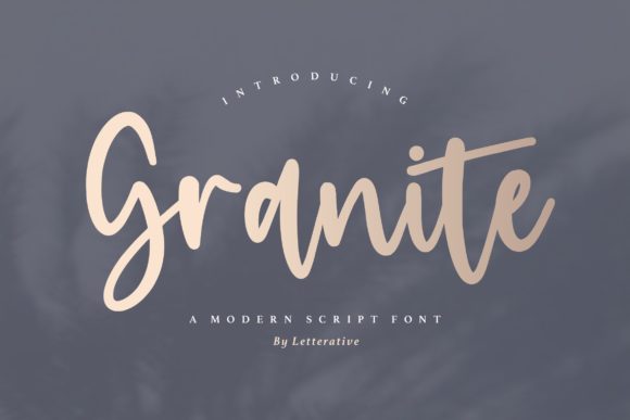 Granite: The Elegant Handwritten Font for Your Brand