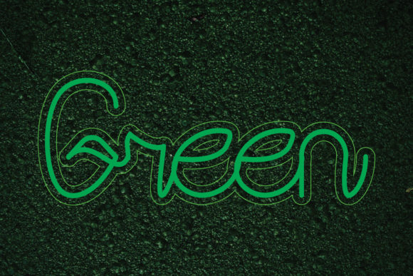 Green: A Quirky Handwritten Font for Editorial Design
