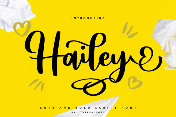 Hailey: A Romantic Script Font for Makers
