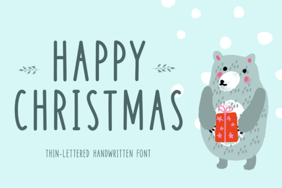 Happy Christmas: A Handwritten Font for Editorial Design