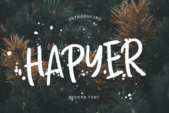Hapyer: A Modern Handwritten Font for Editorial Design