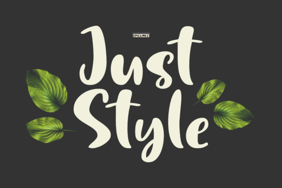 Just Style: A Handwritten Font for Editorial Design