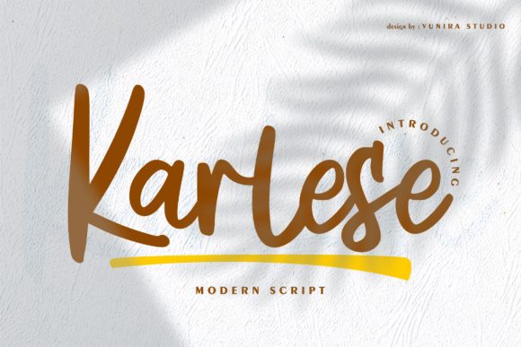 Karlese: A Modern Script Font for Bold Branding