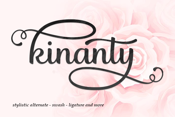 KInanty: A Modern Script Font for Web Design
