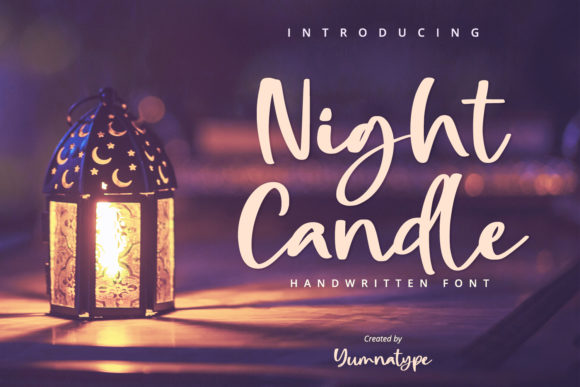 Night Candle: A Relaxed Handwritten Font for Branding