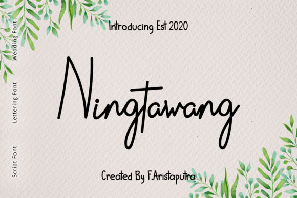 Ningtawang: A Premium Handwritten Font for Web Design