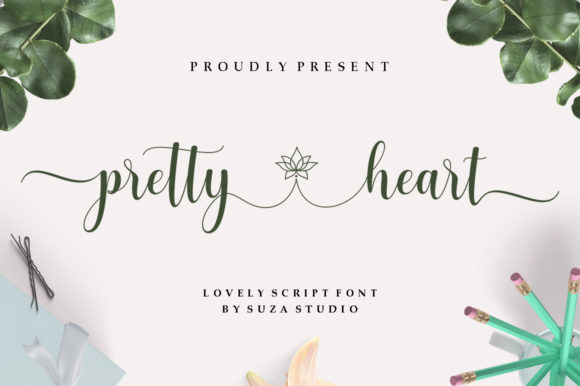 Pretty Heart: A Modern Script Font for Marketers