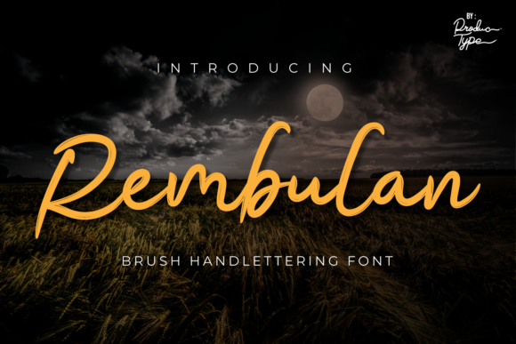 Rembulan: A Whimsical Handwritten Font for Crafters