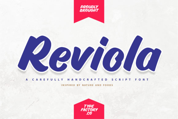 Reviola: A Bold Handwritten Font for Makers