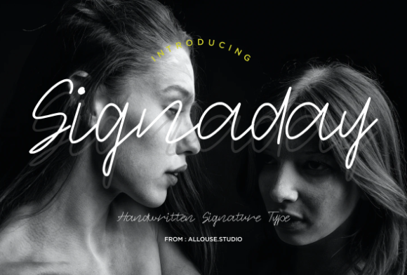 Signaday: A Delicate Handwritten Font for Editorial Design