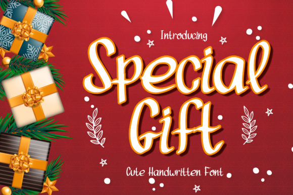Special Gift: A Quirky Handwritten Font for Festive Branding