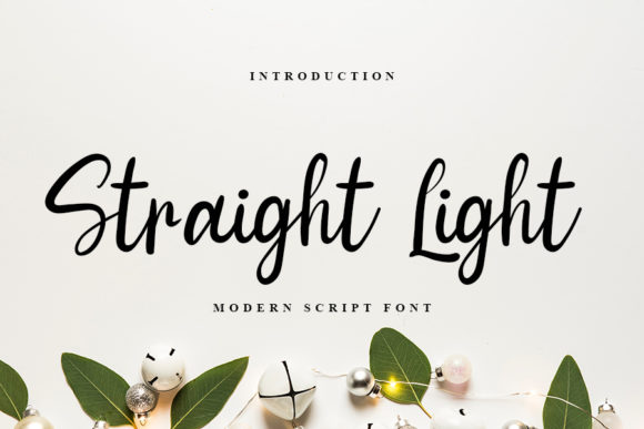 Straight Light: A Premium Script Font for Campaigns