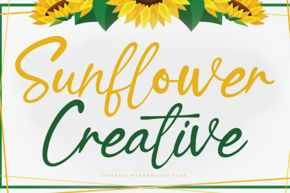 Sunflower Creative: A Handwritten Font for Web Design