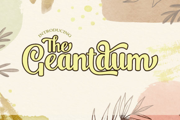 The Geantdum: A Vintage Handwritten Font for Brands
