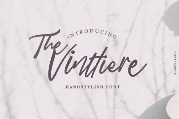 The Vinttiere: A Modern Handwritten Font for Web Design