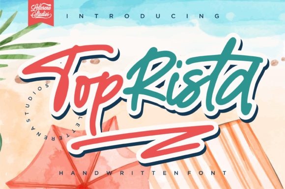 TopRista: A Modern Handwritten Font for Web Design