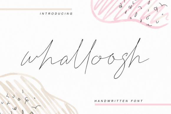 Whalloosh: A Delicate Script Font for Modern Web Design