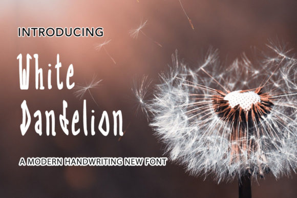 White Dandelion: A Handwritten Font for Editorial Design
