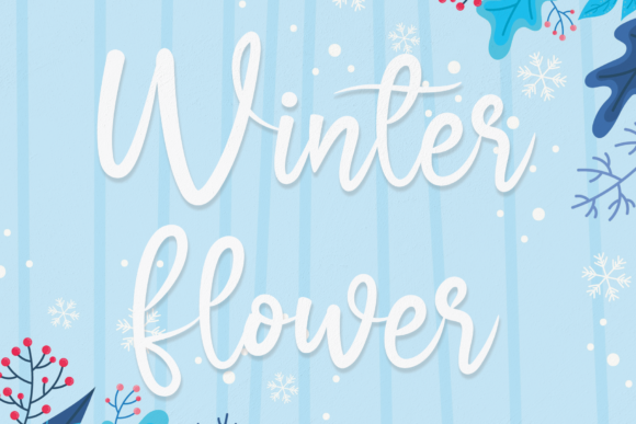 Winter Flower: A Romantic Script Font for Branding